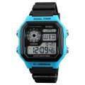 skmei 1299 japanese designer digital hand square watch